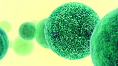 T Cells Or Virus Background Stock Footage 244285951
