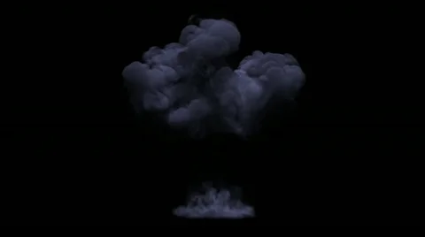 T-Explosion on black (matte) Stock Footage 11428715