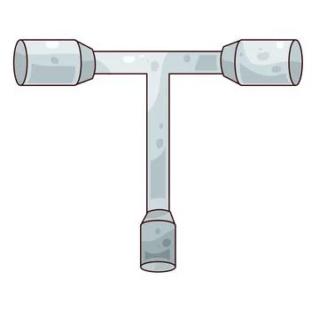 T-handle socket wrench  illustration イラスト素材