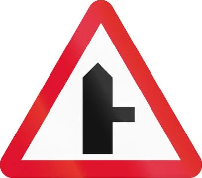 T-Intersection in Hong Kong Ilustração Stock