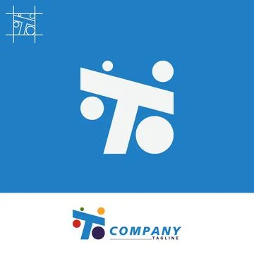 T letter logo Stock Illustration