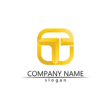 T letter, T logo vector font alphabet design and icon T Stock Illustration