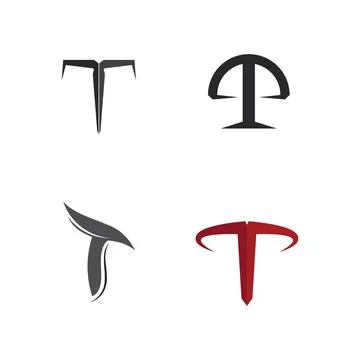 T letter, T logo vector font alphabet design and icon T Stock Illustration