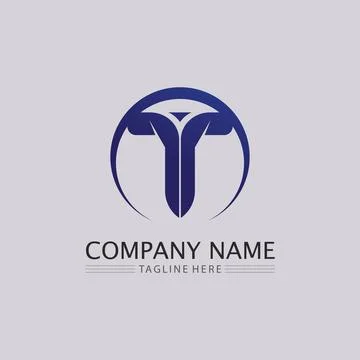 T letter, T logo vector font alphabet design and icon T Stock Illustration