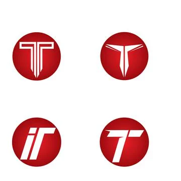 T logo and symbol vector Stock Illustration