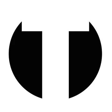 T logo Illustrazione stock