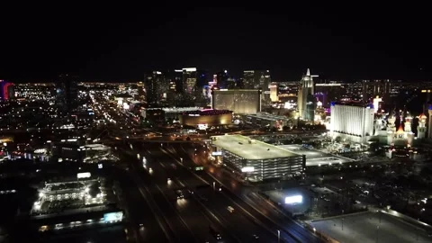 T-Mobile Arena Fly Over 動画素材 163661186