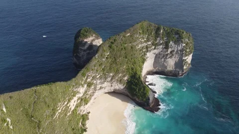 T-Rex cliff orbit Stock Footage 329884227