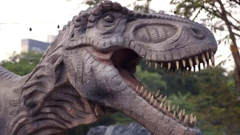 T-Rex Dinosour Robot Stock Footage 72427770