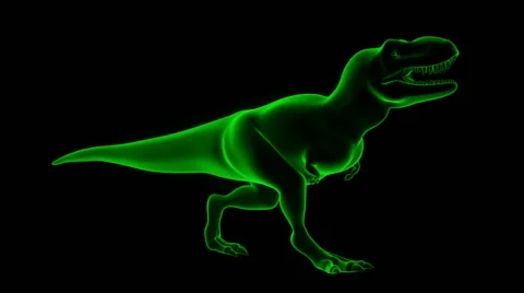 T-REX loop Stock Footage 46355452