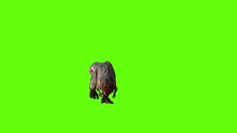 T-rex momma dinosaur mama cave bite green screen animation 3D rendering Stock Footage 280932905