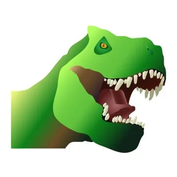 T-Rex with sharp teeth Stock Illustration