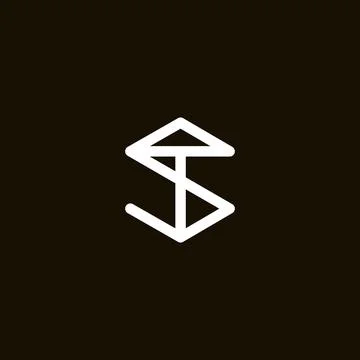 T S TS monogram logo. Ts minimalist initials or icon for any company or business Stock Illustration