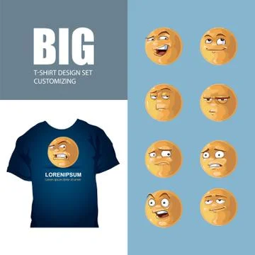 T-shirt design Stock Illustration