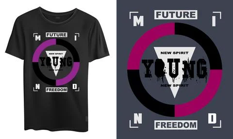 T SHIRT DESIGN Stock Illustration