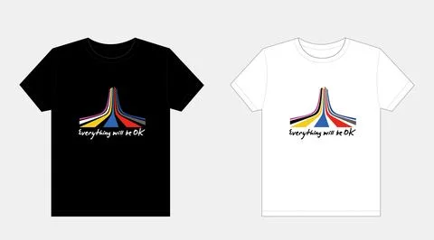 T-shirt design, vector file, printable. Illustrazione stock