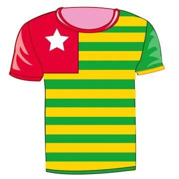 T-shirt with flag That Stock Illustration