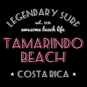T-shirt graphics design vector. Surfing typography tshirt text. Legendary sur Illustrazione stock