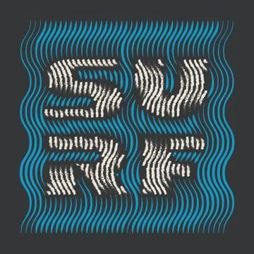 T-shirt graphics Stock Illustration