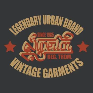 T-shirt graphics Stock Illustration