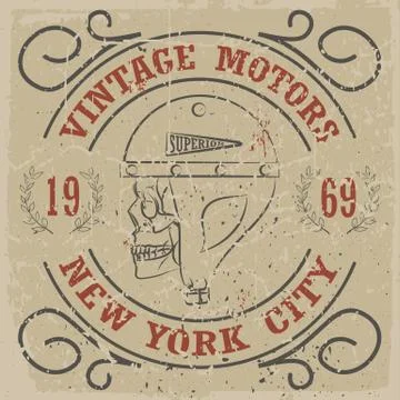 T-shirt graphics Stock Illustration