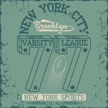 T-shirt graphics Stock Illustration