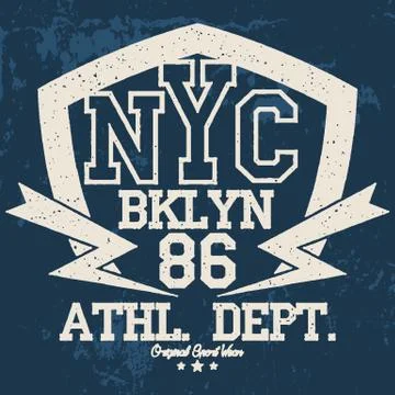 T-shirt graphics Stock Illustration