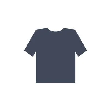 T-Shirt Icon Vector flat design style Stock Illustration
