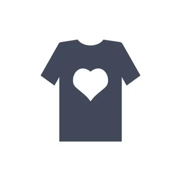 T-Shirt Icon Vector flat design style Stock Illustration