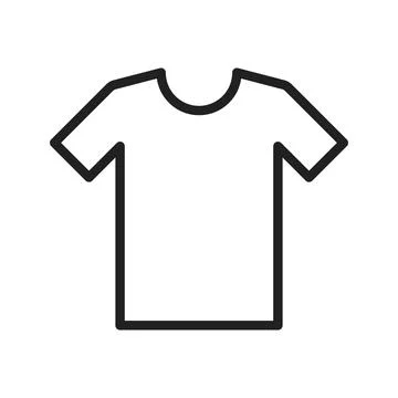T Shirt icon vector image. Suitable for mobile apps, web apps and print media. Illustrazione stock