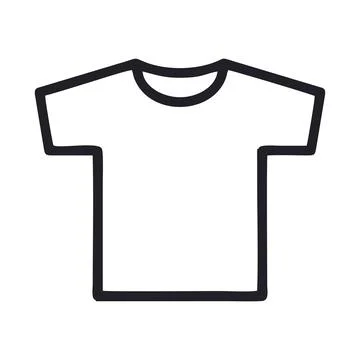 T-shirt icon vector isolated on white background for your web Stock Illustration