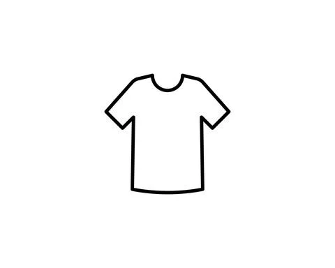 T-shirt Icon Vector. Simple flat symbol. Perfect Black outline pictogram illu Stock Illustration