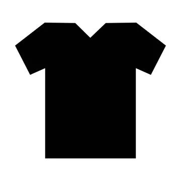 T-shirt icon, vector template element illustration for design Stock Illustration