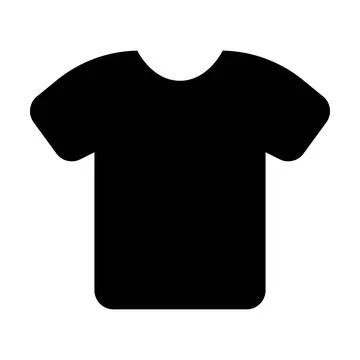T-shirt icon, vector template element illustration for design Stock Illustration