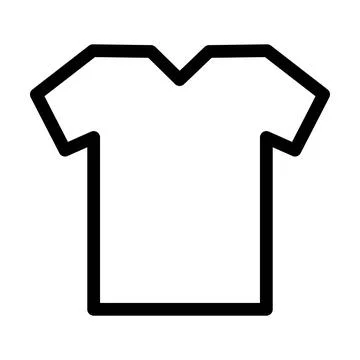T-shirt icon, vector template element illustration for design Stock Illustration