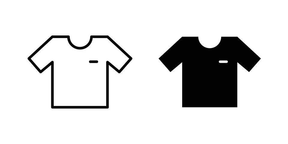 T shirt icon for web projects Stock Illustration