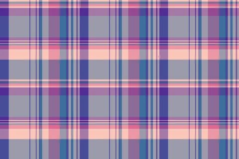 T-shirt pattern check background, retro plaid texture seamless. Curved fabr.. 库存插图