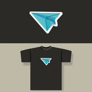 T-shirt print Stock Illustration