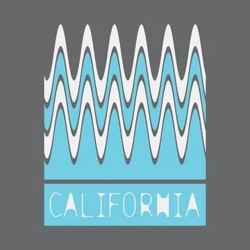 T-shirt with surf theme. Summer theme Stock Illustration