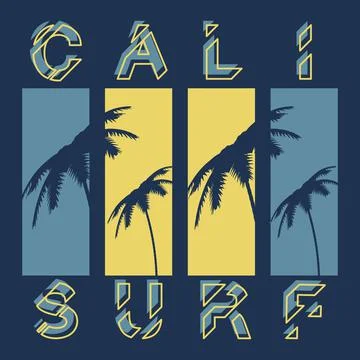 T-shirt with surf theme. Summer theme Stock Illustration
