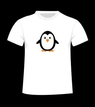 T-shirt template. Front Stock Illustration