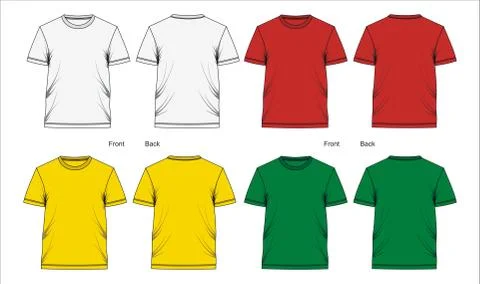T shirt Template イラスト素材