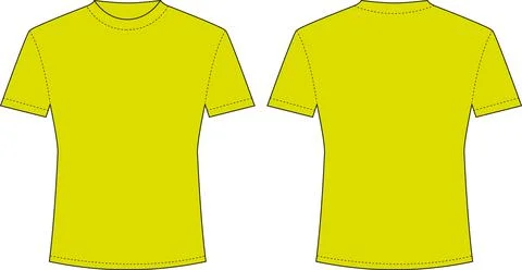 T-shirt template Illustrazione stock