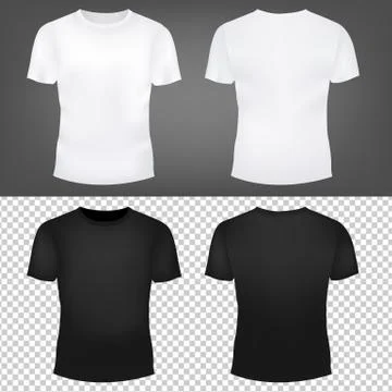 T-Shirt Template Set Stock Illustration