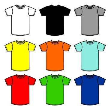 T-shirts Stock Illustration