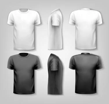 T-shirts with sample text space. vector. Stock Illustration