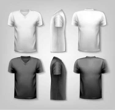 T-shirts with sample text space. vector. Stock Illustration