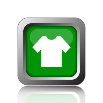 T-short icon. Internet button on black background.. Stock Illustration