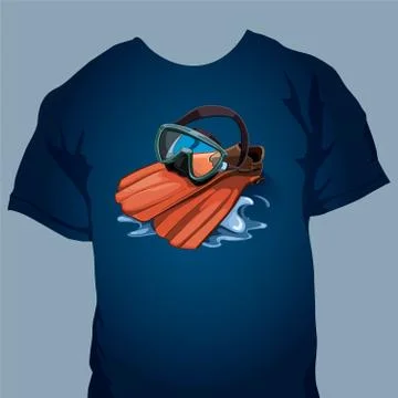 T-shrit design Stock Illustration
