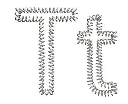 The "T" of a spring Illustrazione stock